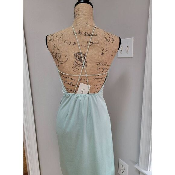 BA&SH Cybile Backless Green Maxi Dress 4 - Picture 4 of 11